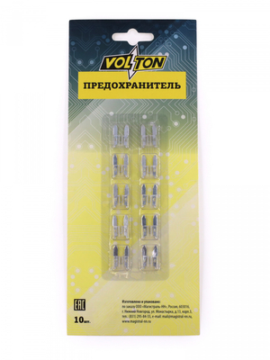 Предохранитель 25 А MINI "VOLTON" блистер 10 шт.