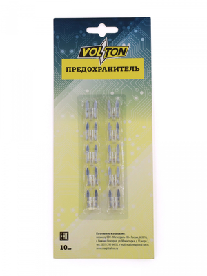 Предохранитель 25 А MINI с индикатором LED "VOLTON" блистер 10 шт.